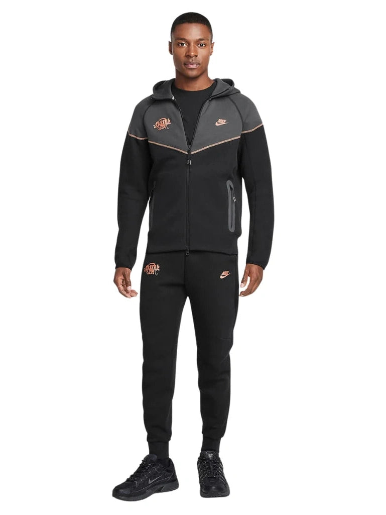 Syna World x Nike Tech Fleece Tracksuit Black RSThePlug