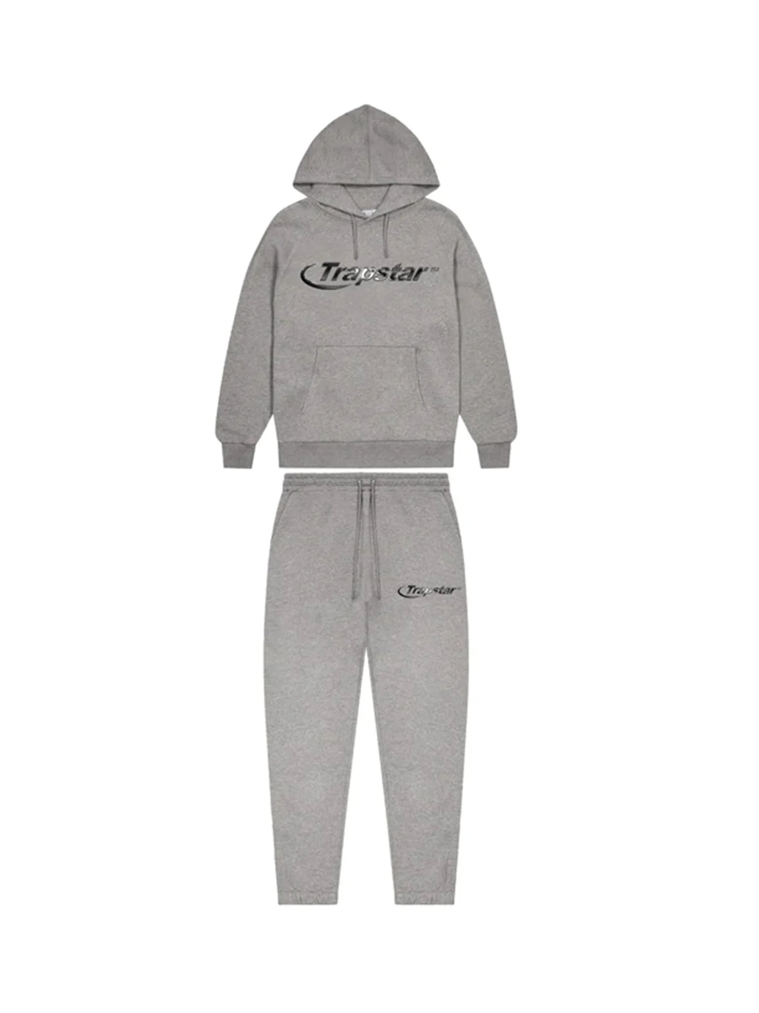 Mens grey trapstar tracksuit hotsell