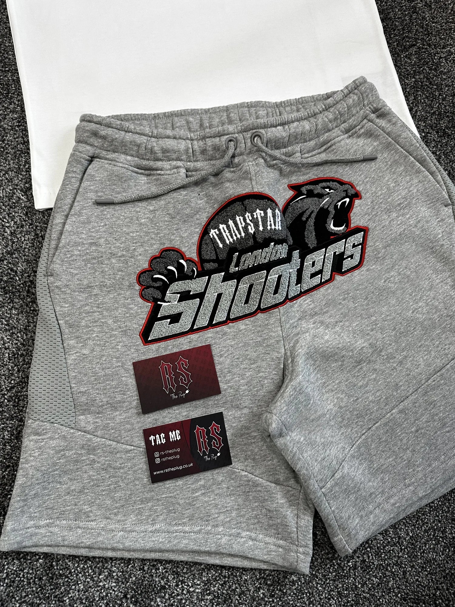 Trapstar Shooters Short Set Grey/Red