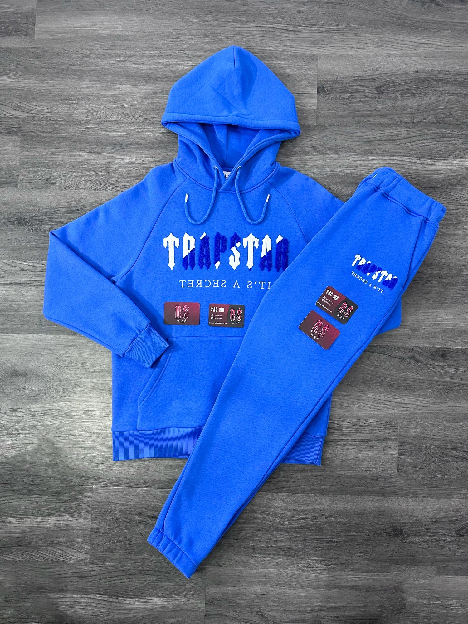 Trapstar Chenille Tracksuit Dazzling Blue/White