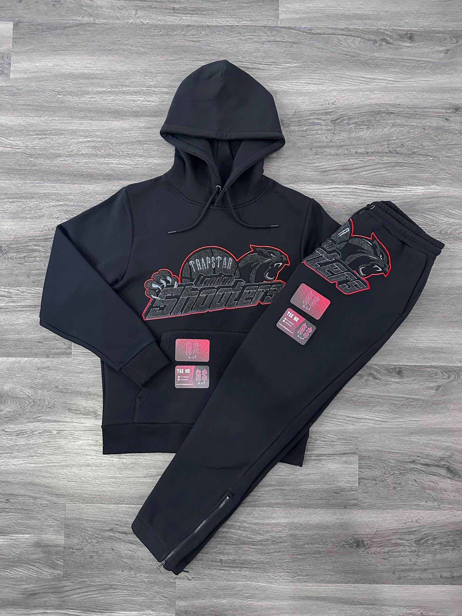 Trapstar Shooters Tracksuit Black/Red