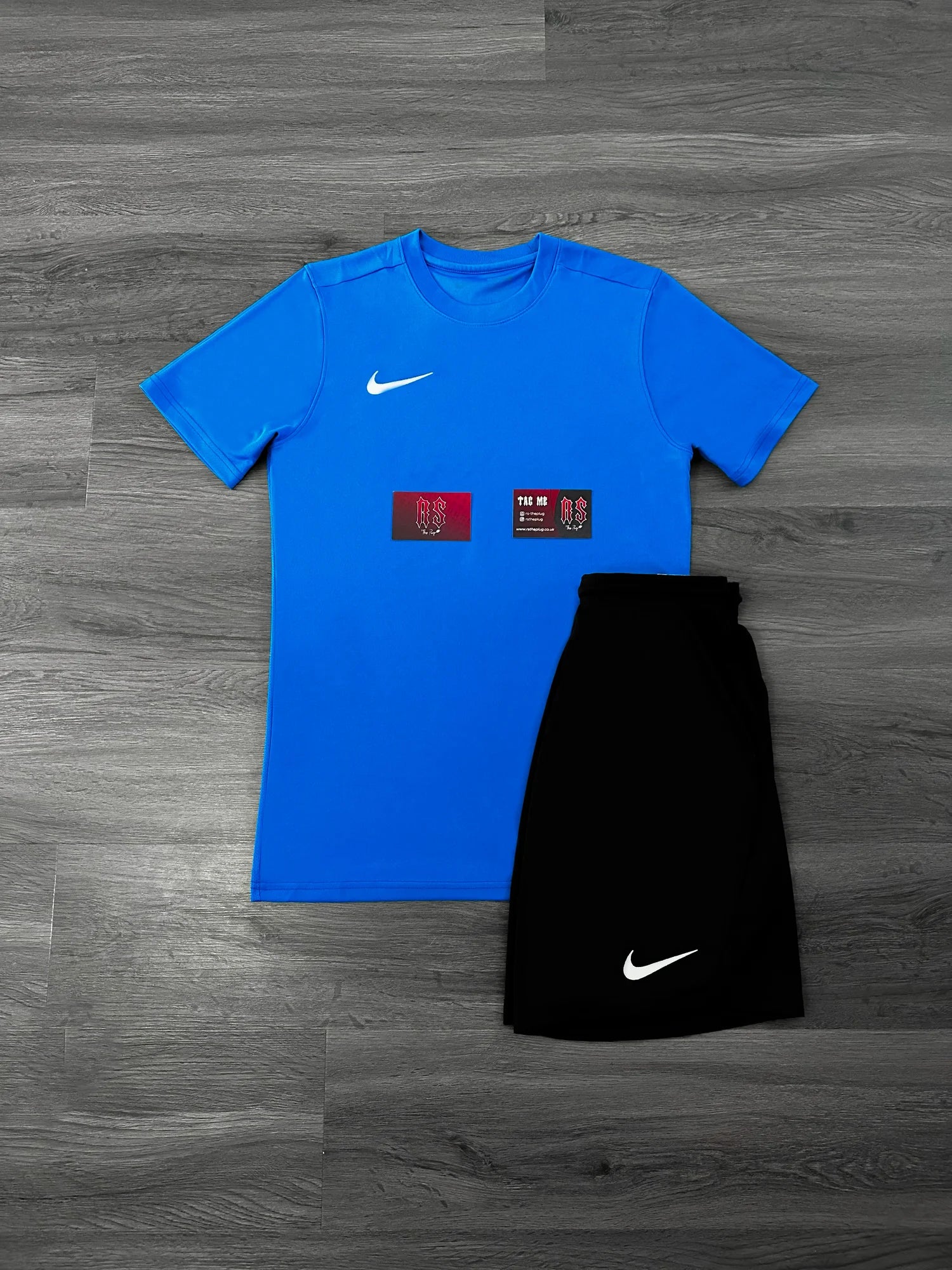 Nike Dri Fit Short Set Royal Blue