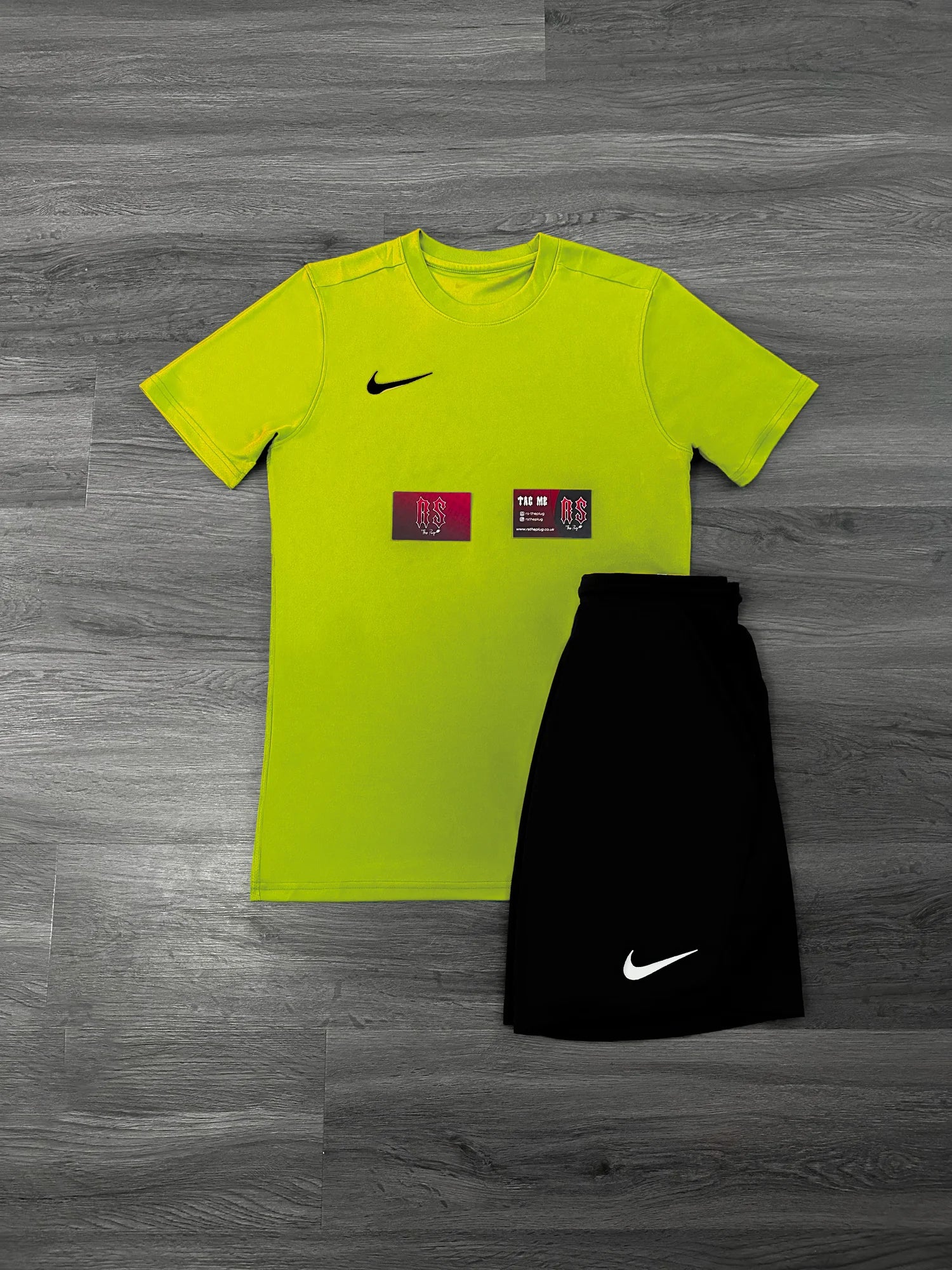 Nike Dri Fit Short Set Neon/Volt