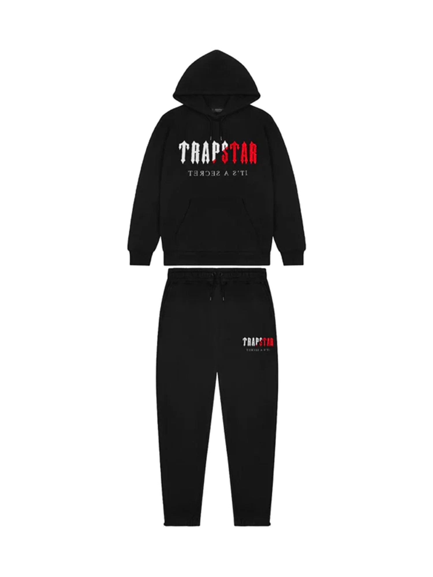 Trapstar Chenille Tacksuit Black Infrared
