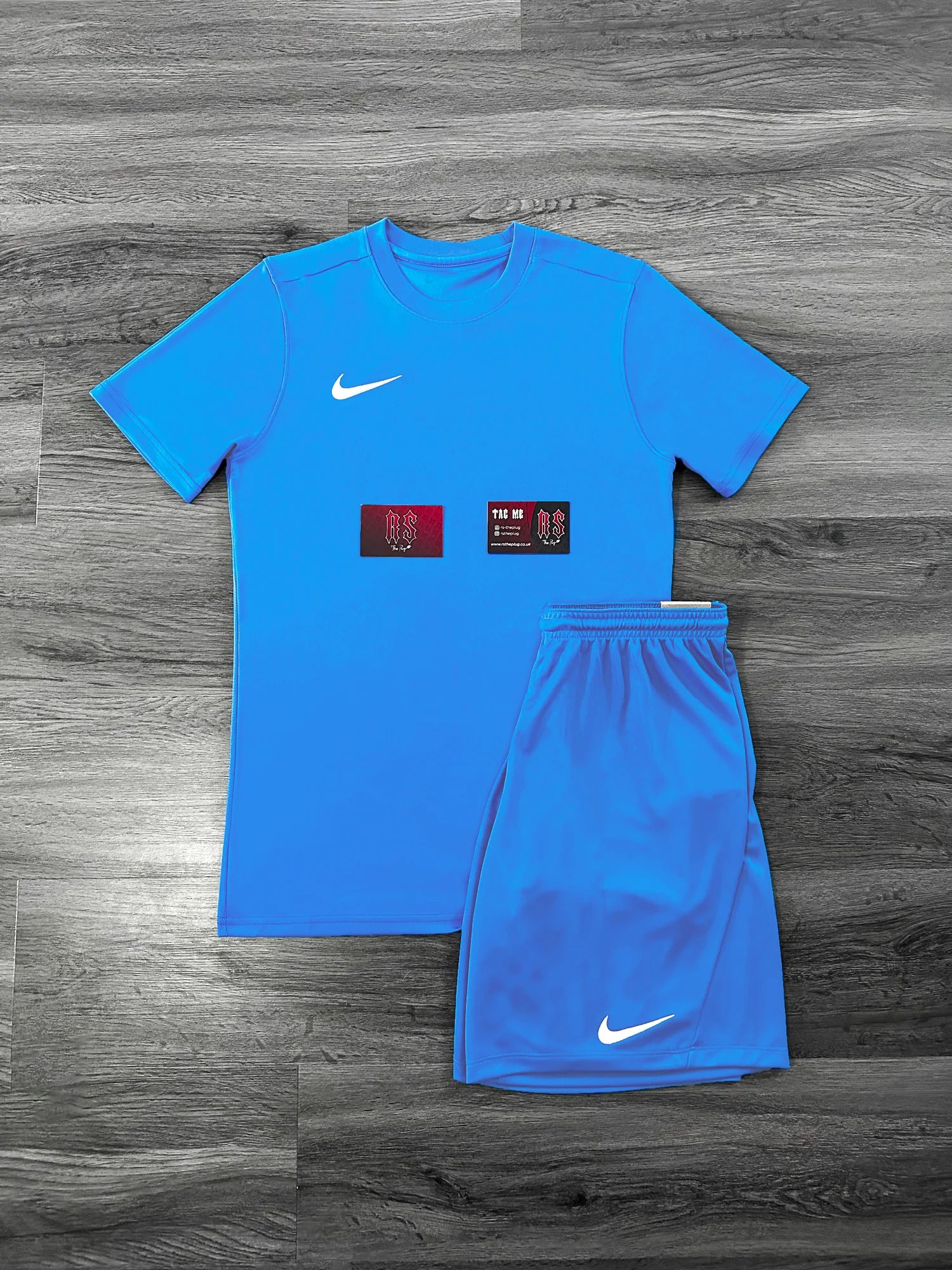 Nike Dri Fit Short Set Baby Blue