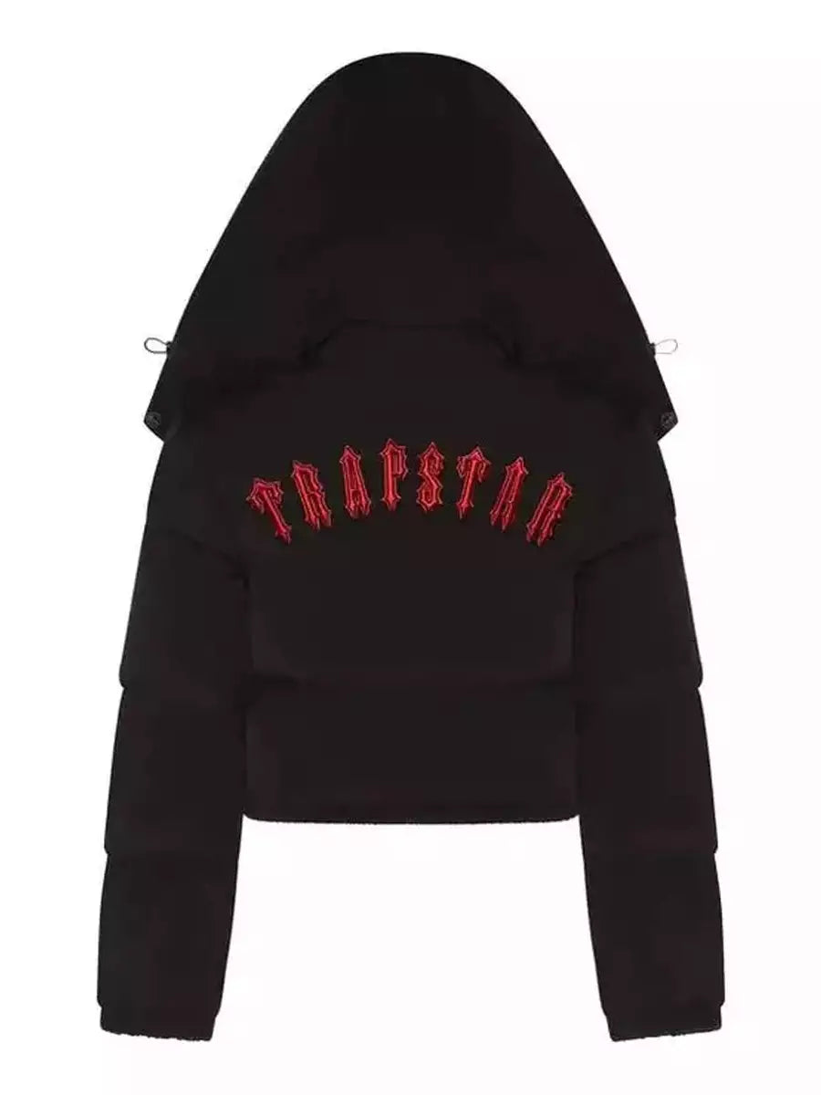 Womens Trapstar Irongate Jacket Black/Red
