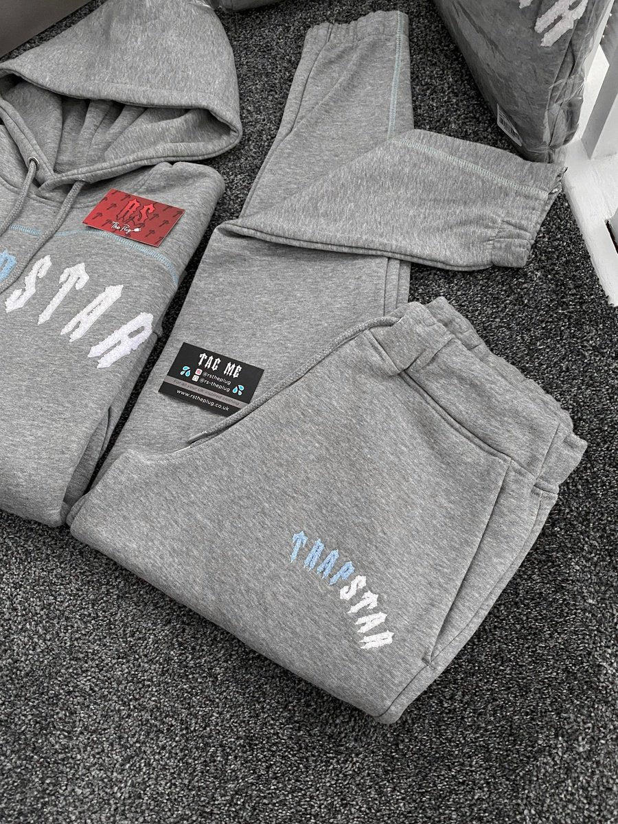Trapstar Arch Chenille Tracksuit Grey Ice