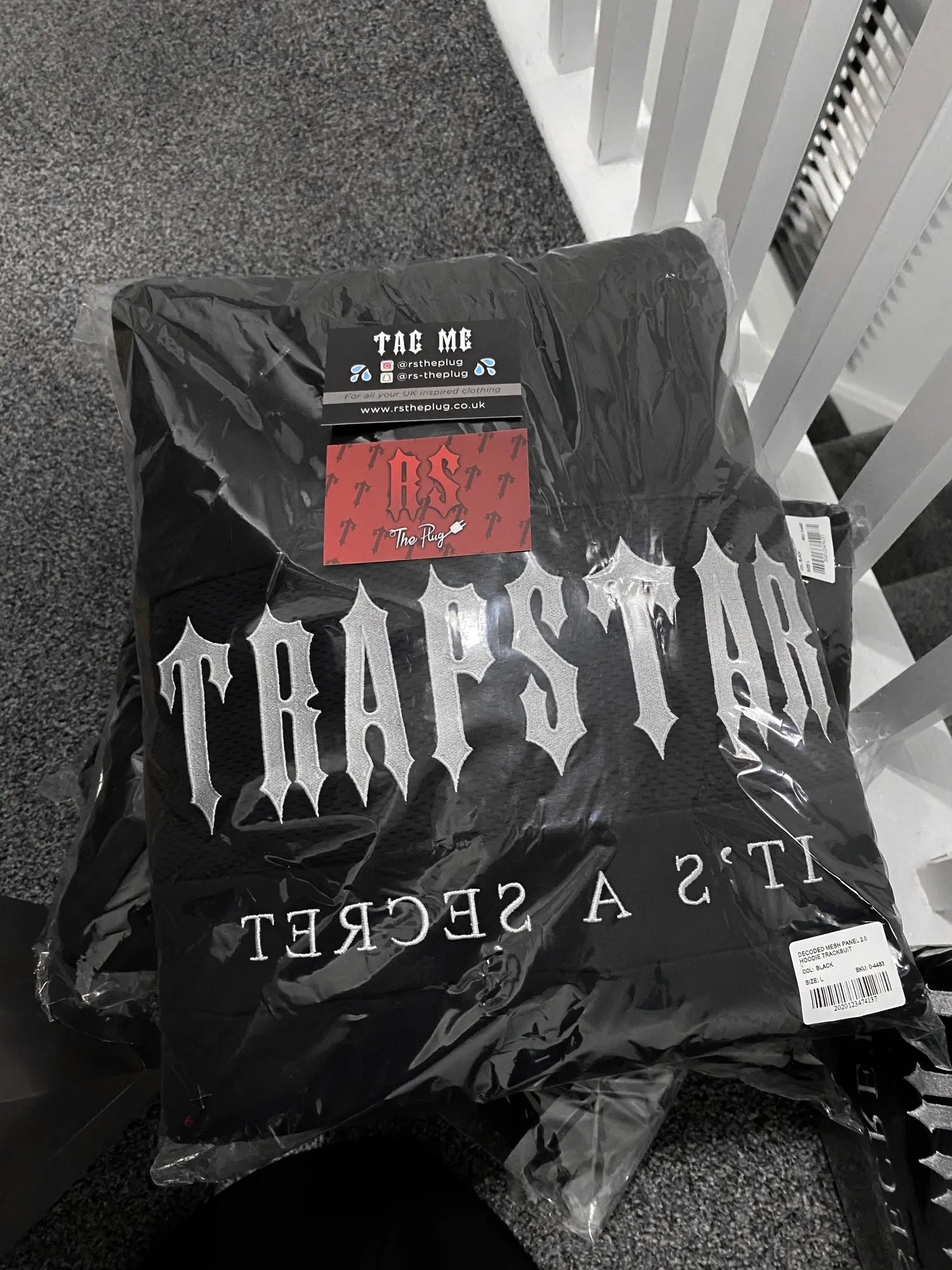 Trapstar Decoded Mesh Tracksuit Black
