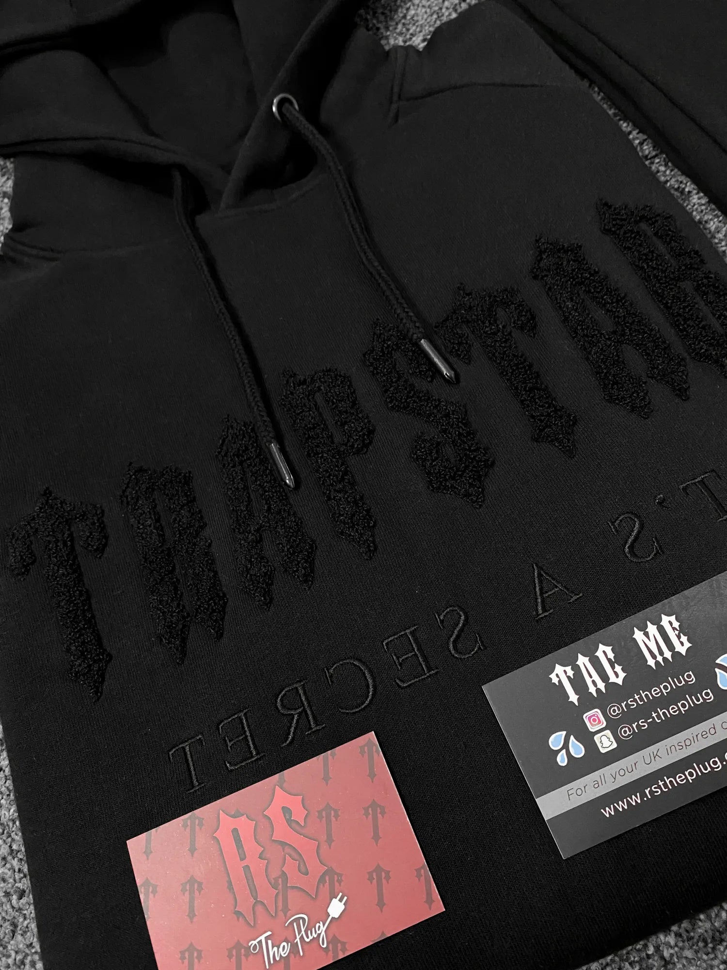 Trapstar Chenille Tracksuit Anniversary Blackout