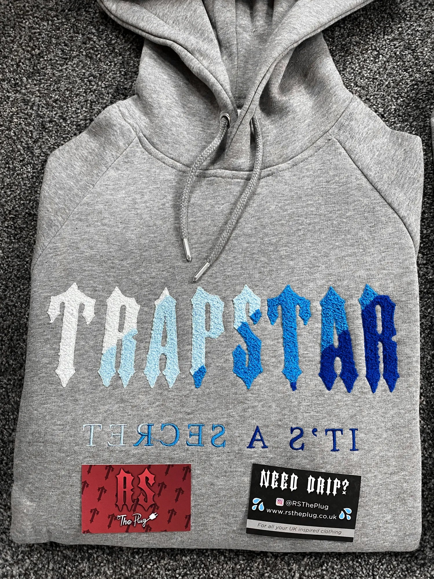 Trapstar Chenille Tracksuit Grey Ice