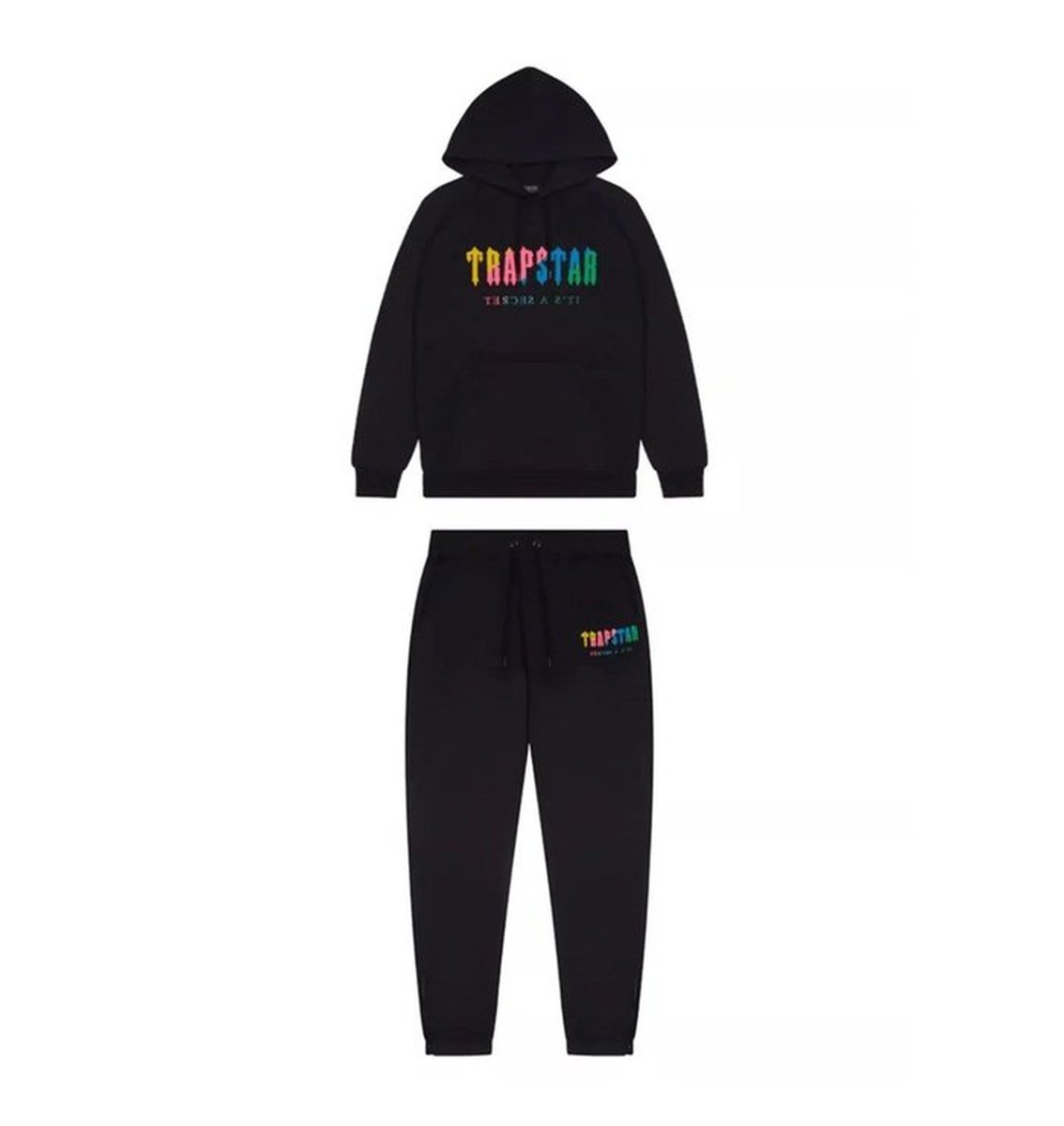 Trapstar Chenille Tracksuit Black/Candy