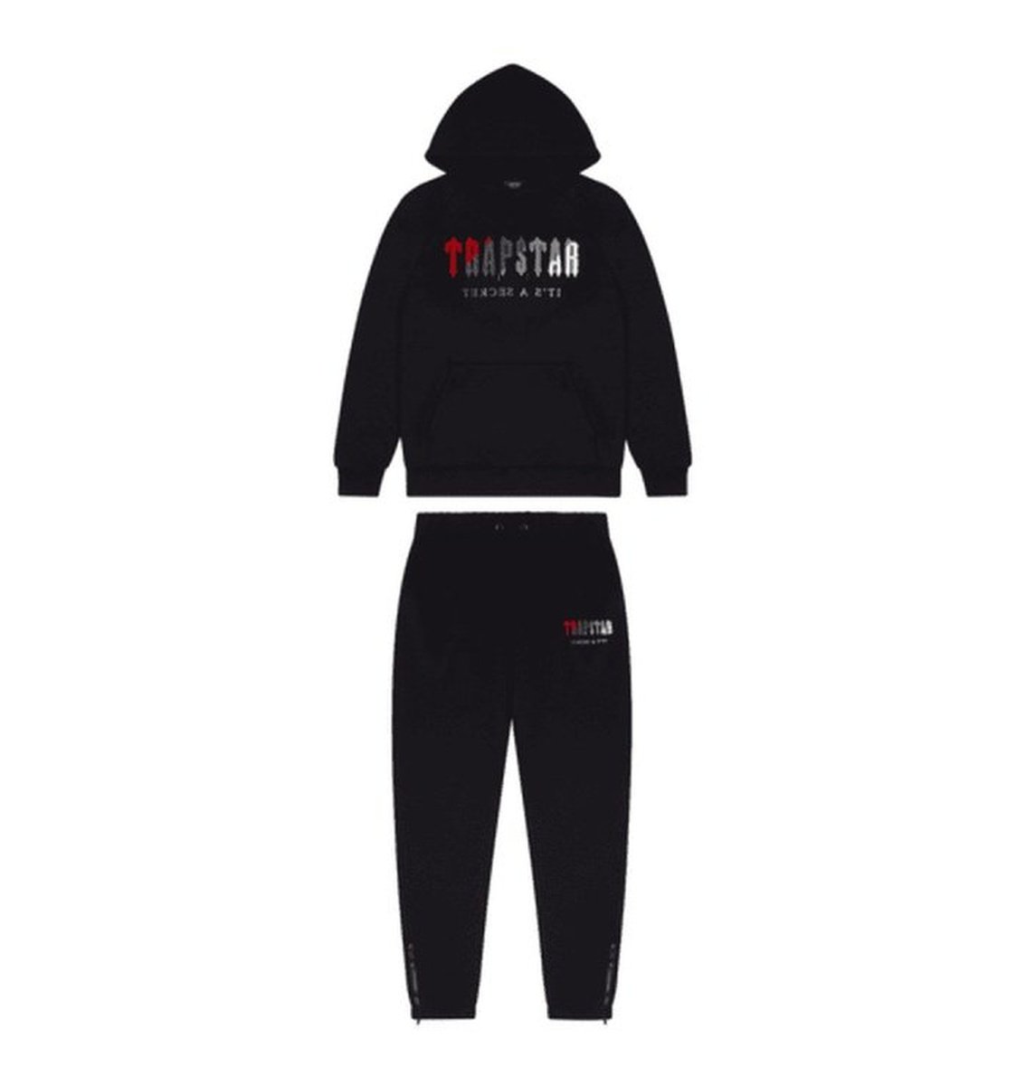 Trapstar Chenille Tracksuit Black/Red