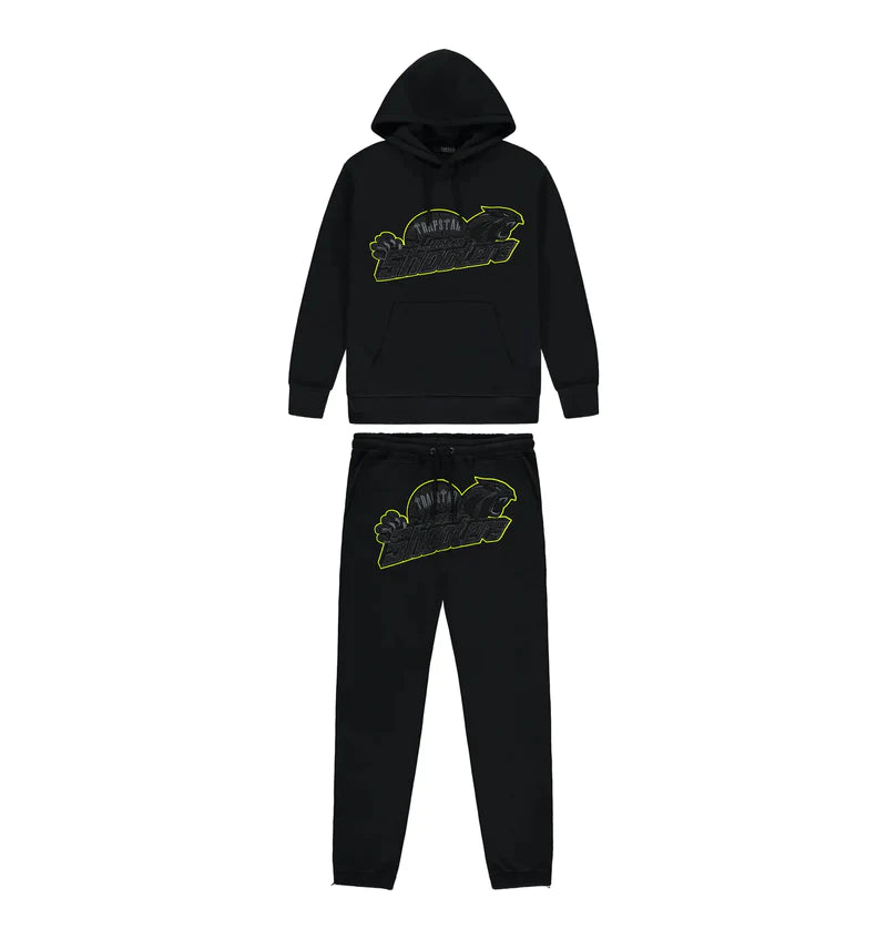 Trapstar Shooters Tracksuit Black/Lime