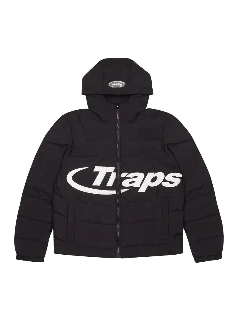 Trapstar Hyperdrive Hooded Jacket Black/White RSThePlug