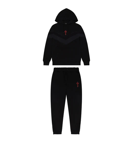 Trapstar V-Stripe Tracksuit Black/Red