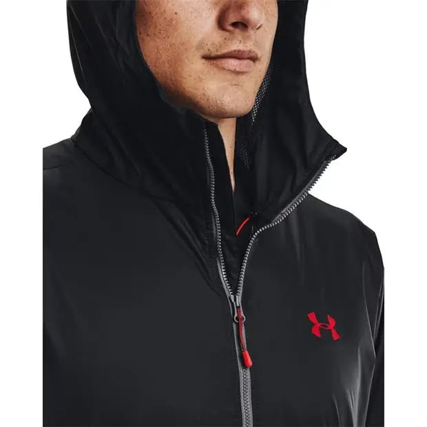 Red under armour online jacket