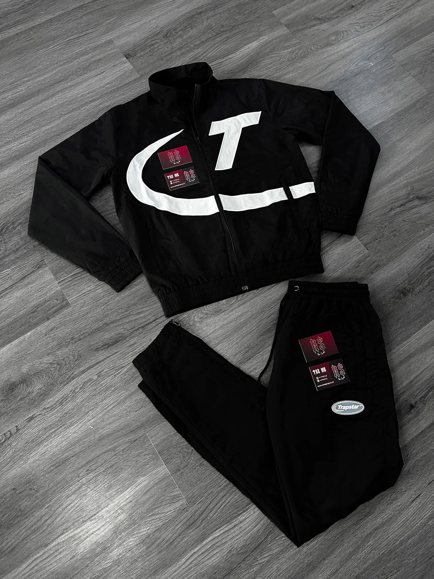 Trapstar Hyper Shellsuit Black/White – RSThePlug