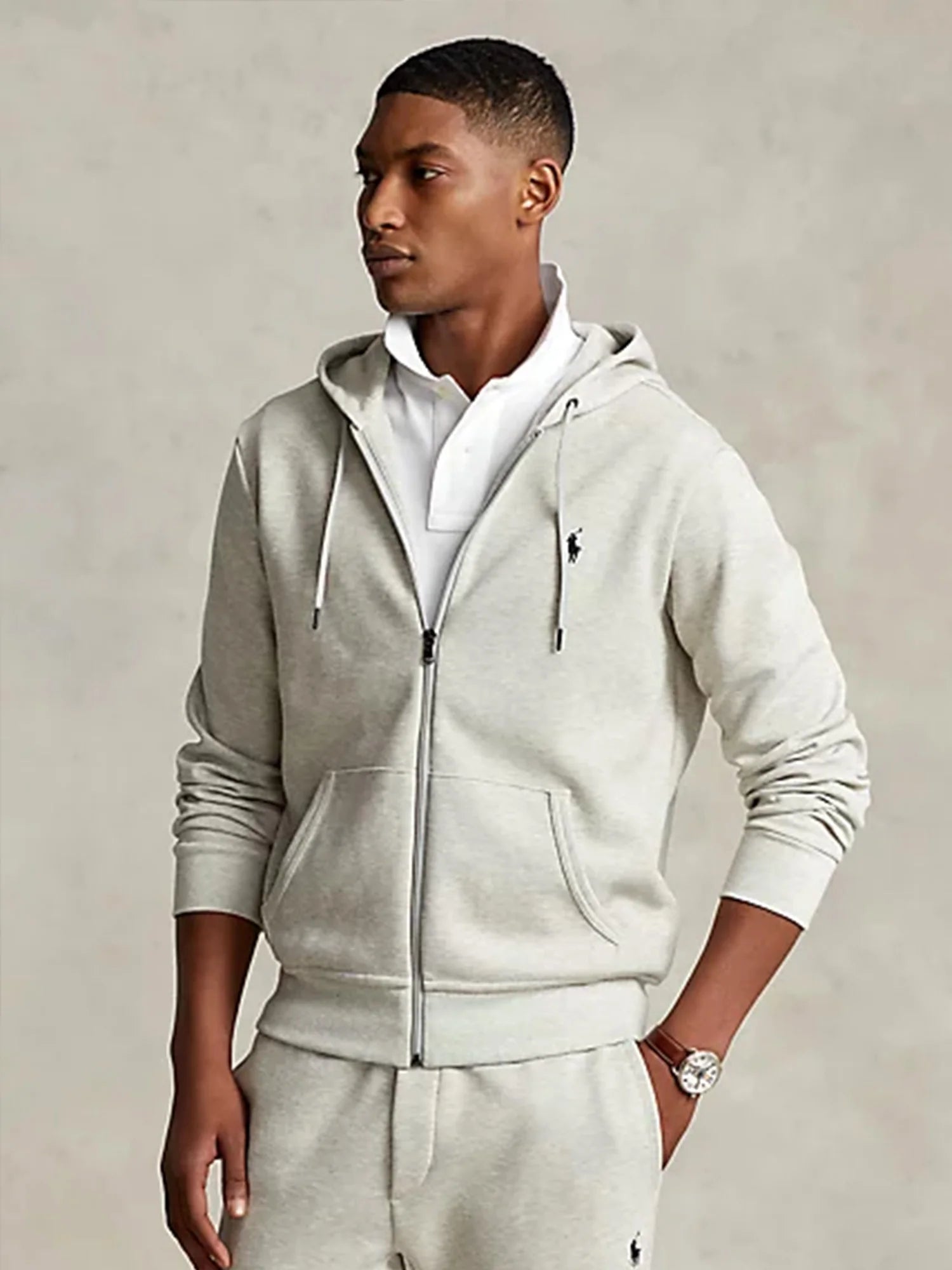 Ralph Lauren Double Knit Tracksuit Grey