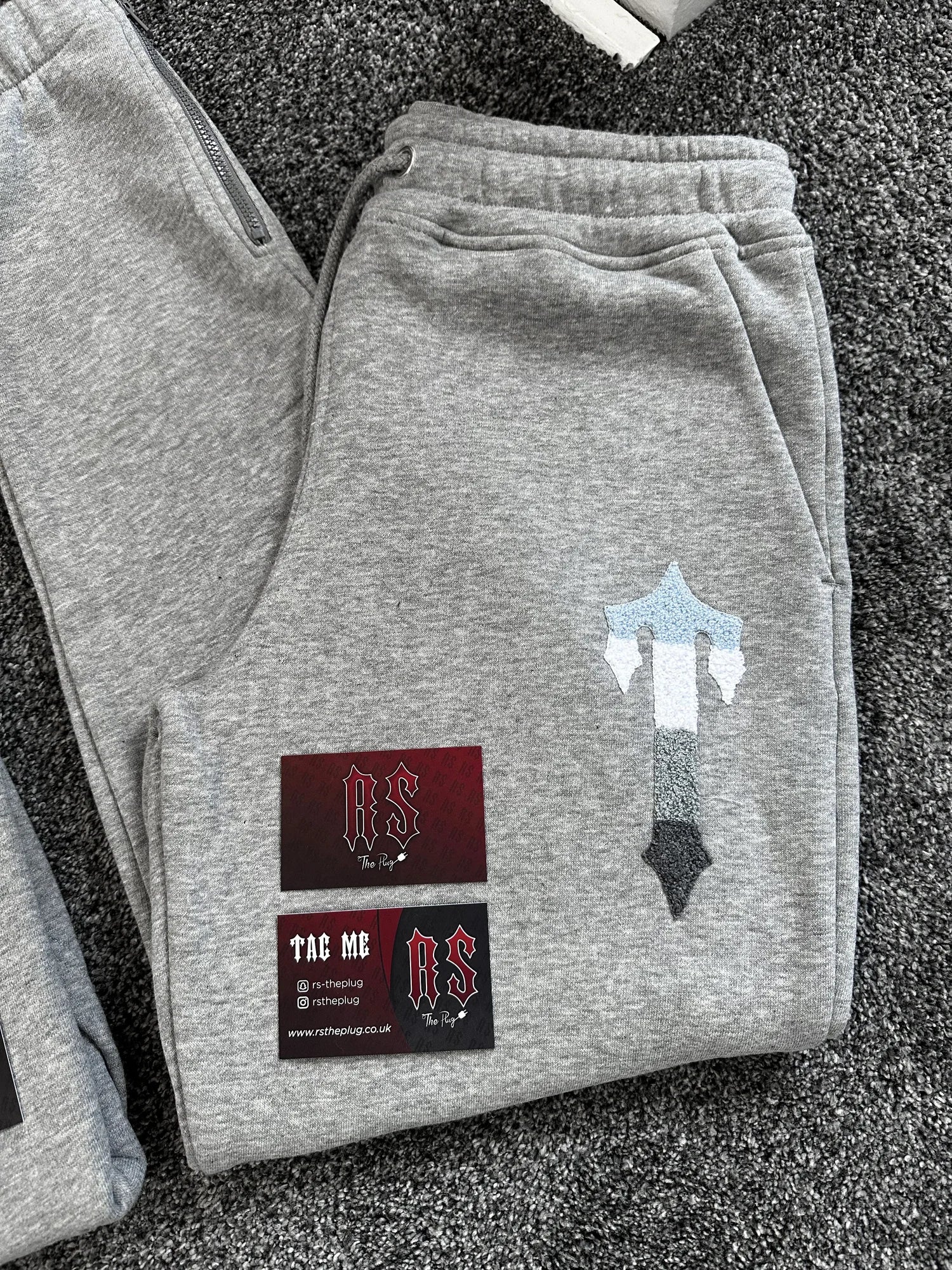 Trapstar Irongate T Tracksuit Grey Ice