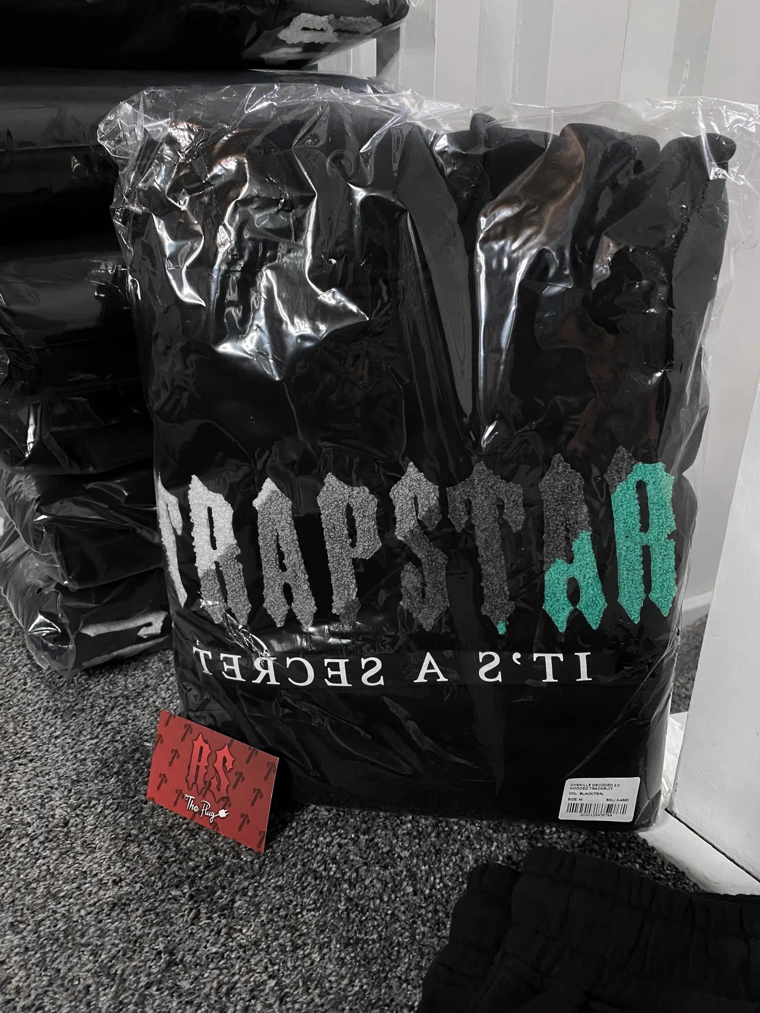 Trapstar Chenille 2.0 Tracksuit Black/Teal