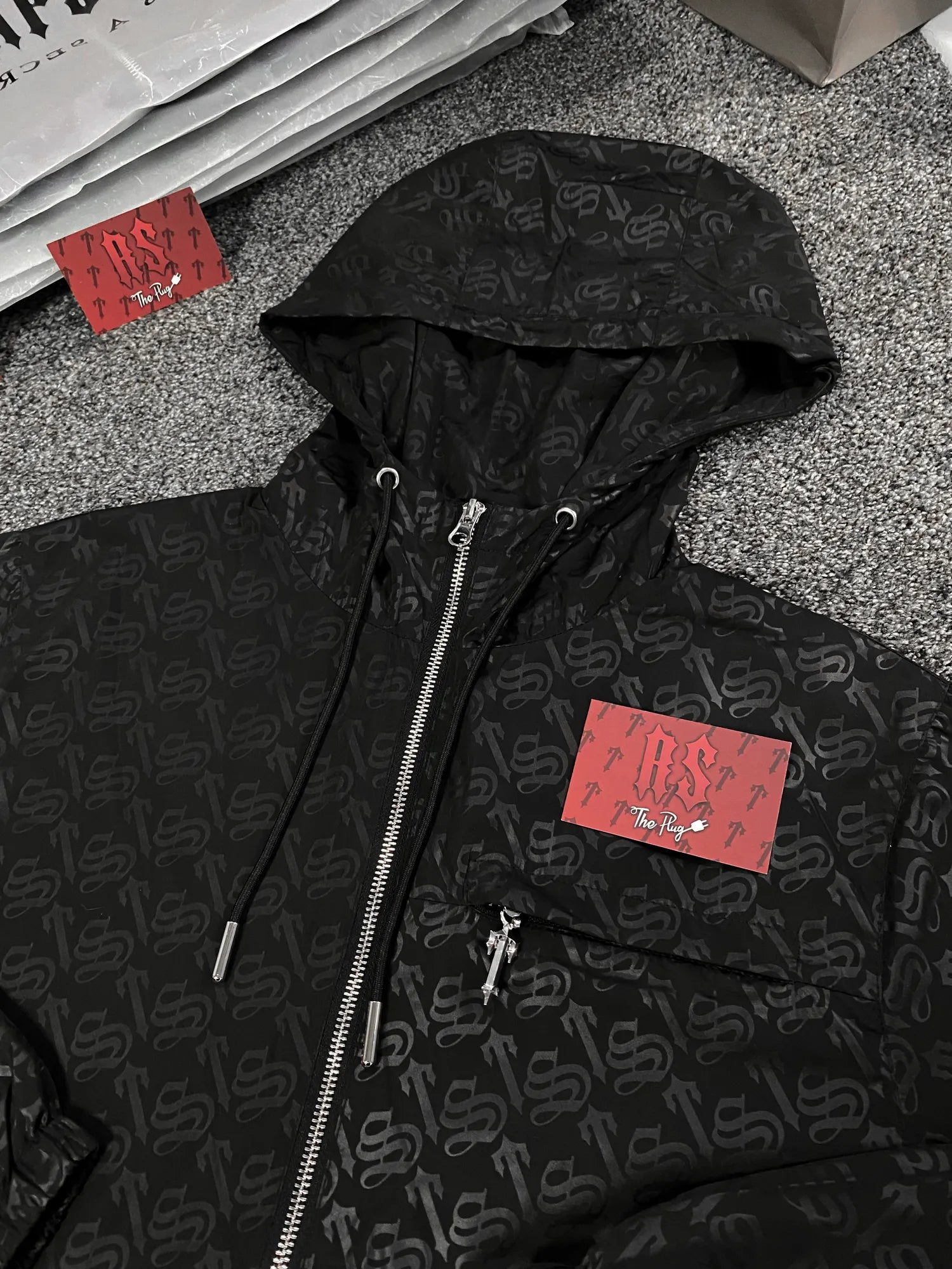 Trapstar Monogram Windbreaker Black