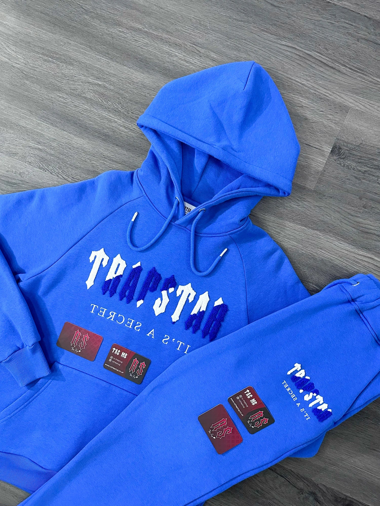 Trapstar Chenille Tracksuit Dazzling Blue/White – RSThePlug Trapstar Chenille Tracksuit Dazzling Blue/White – RSThePlug