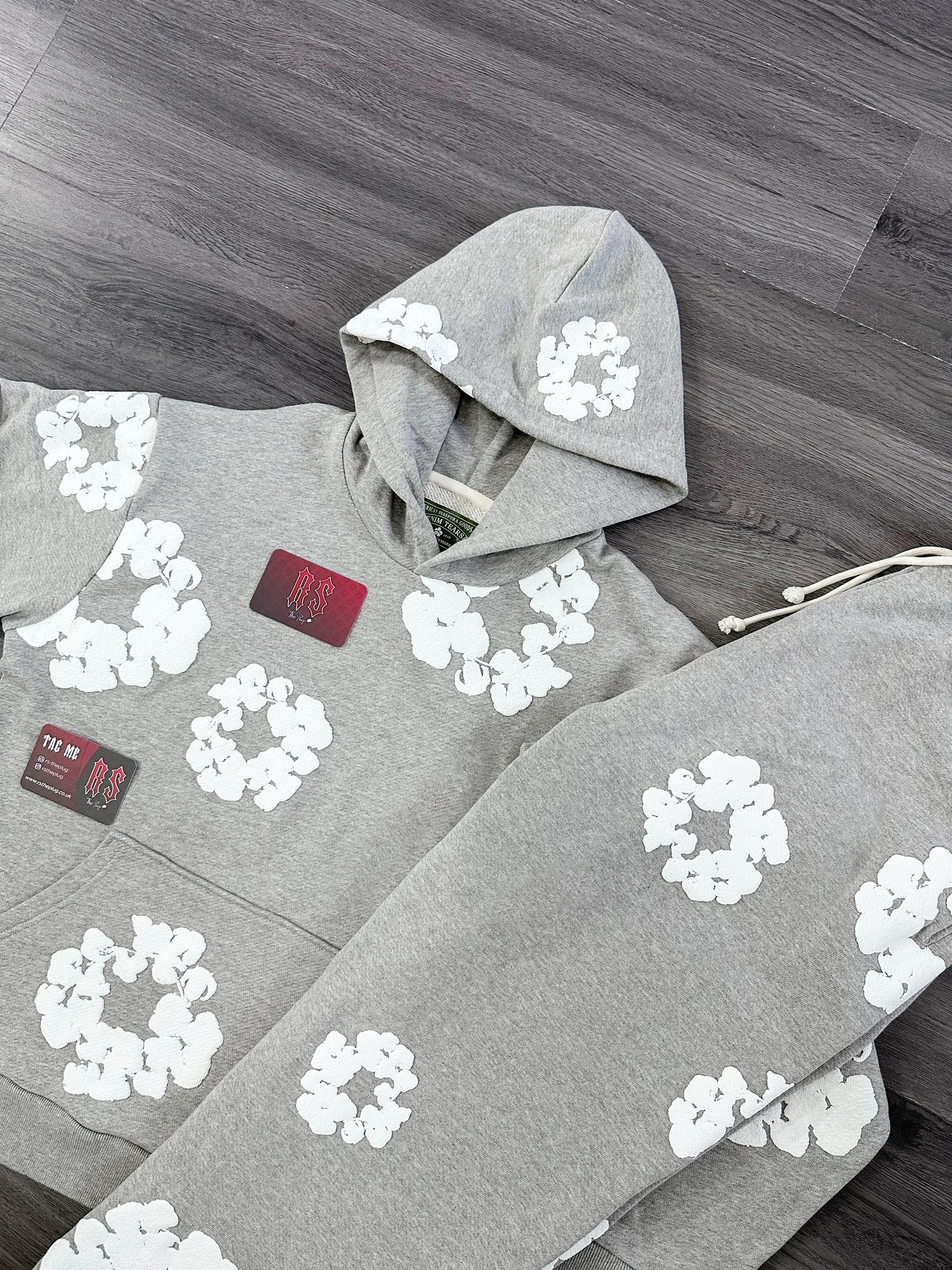 Denim Tears The Cotton Wreath Grey Tracksuit