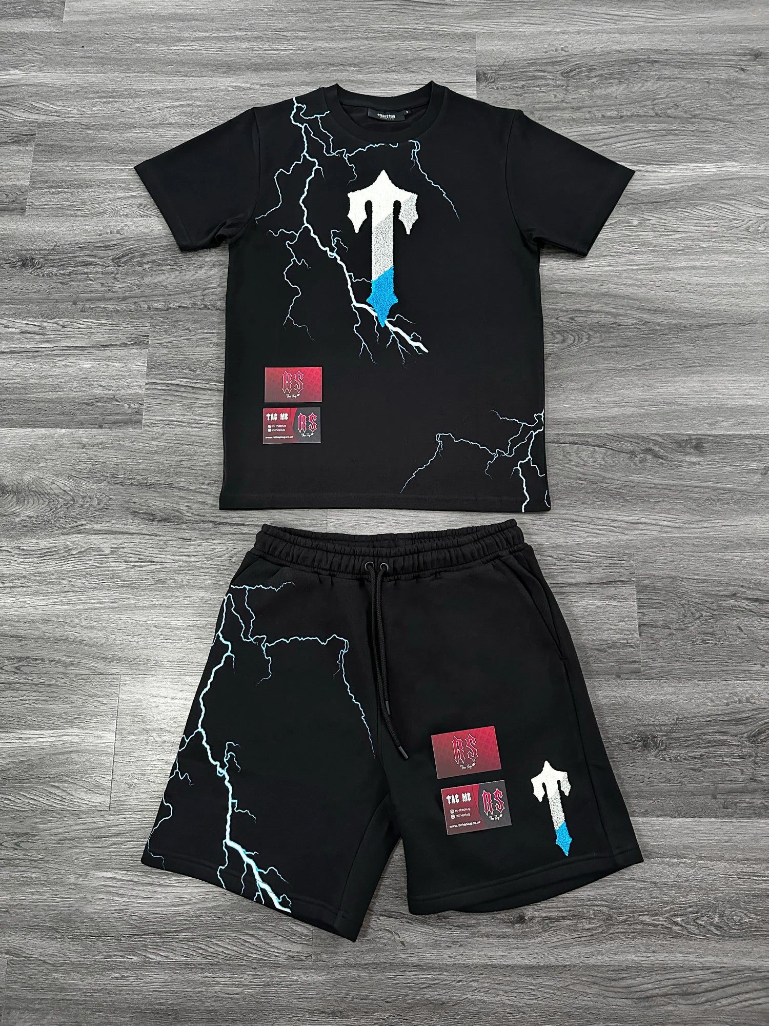 TRAPSTAR T SHIRT AND SHORTS SET – PLUGGYGARMS