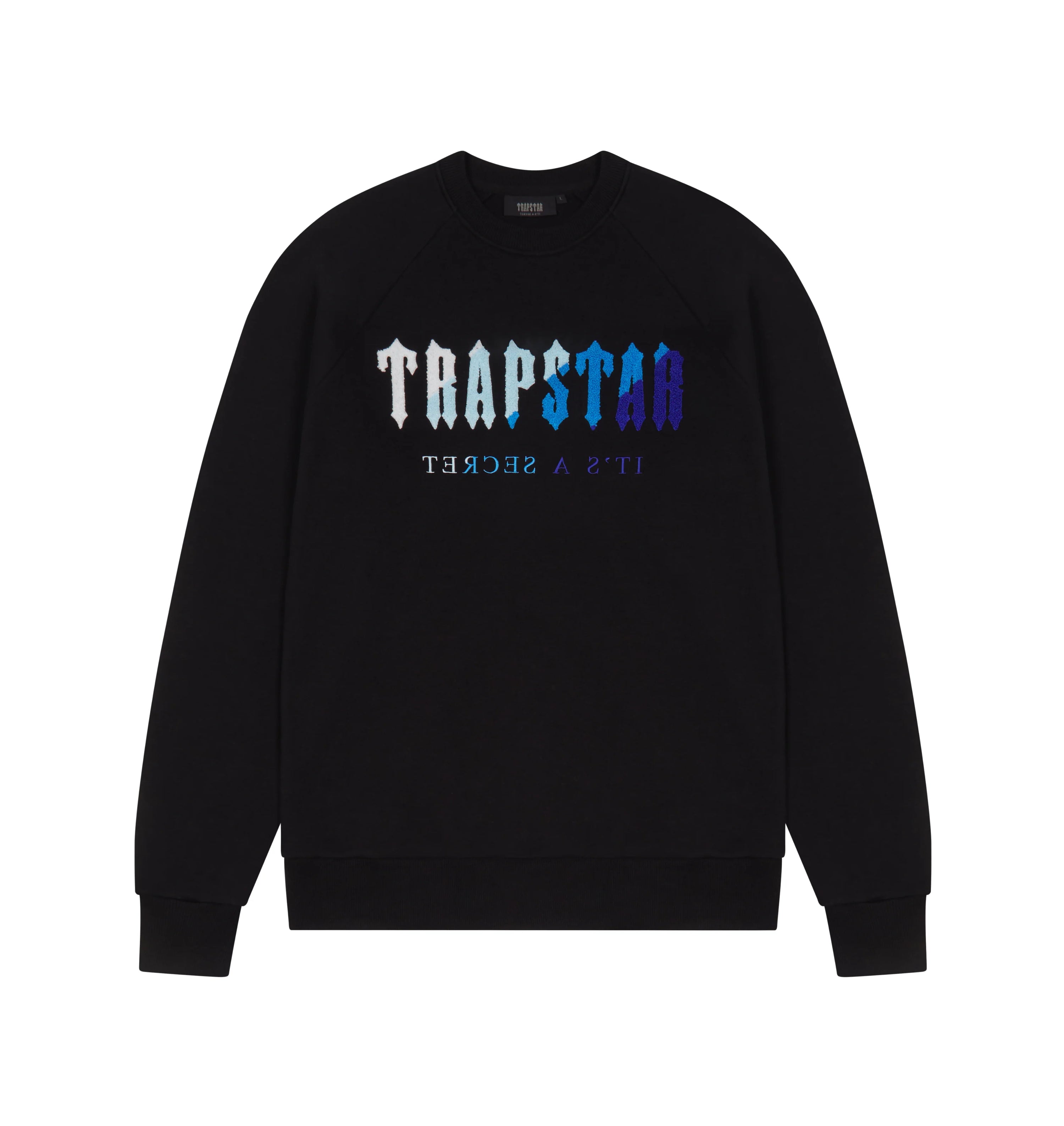 Trapstar Chenille Decoded Crewneck Black Ice RSThePlug