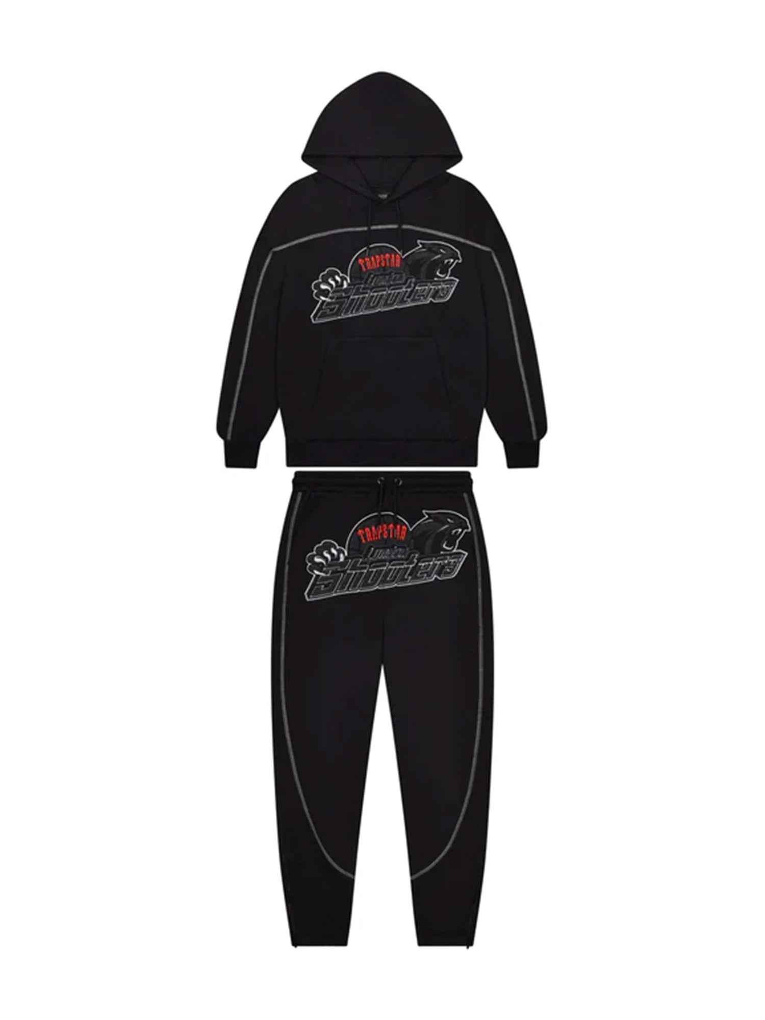 Trapstar Arch Shooters Tracksuit Black/Red – RSThePlug