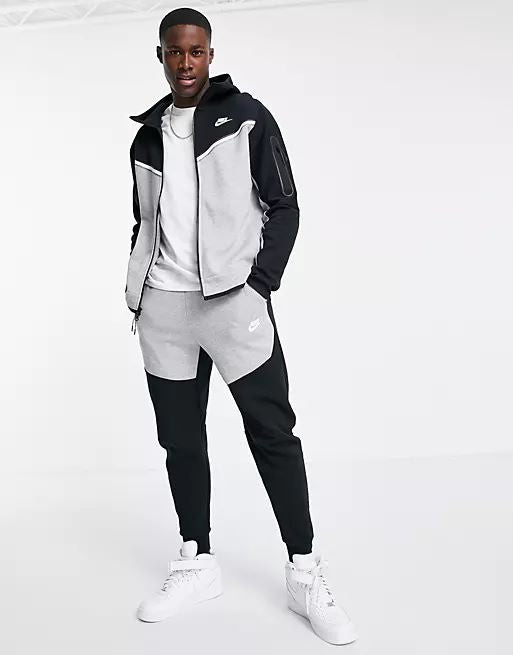 Nike Tech Fleece Tracksuit Grey/Black – RSThePlug