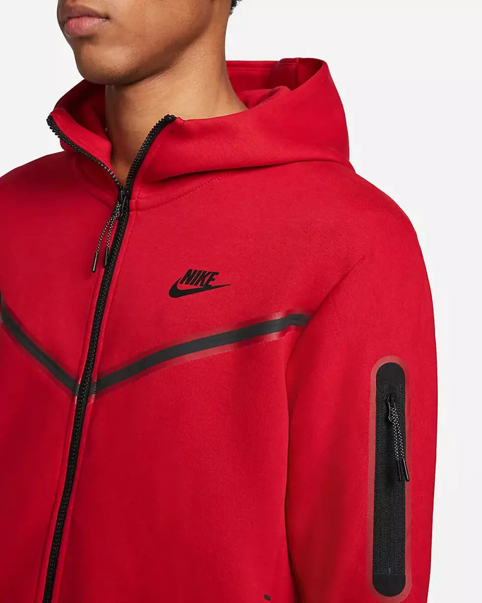 Nike Tech Fleece Tracksuit University Red