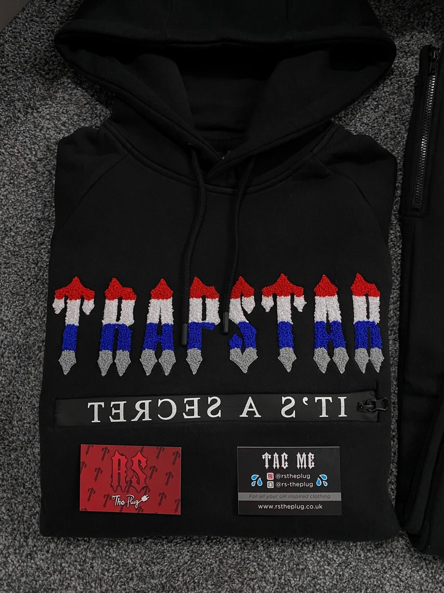 Trapstar Chenille 2.0 Tracksuit Black Revolution – RSThePlug