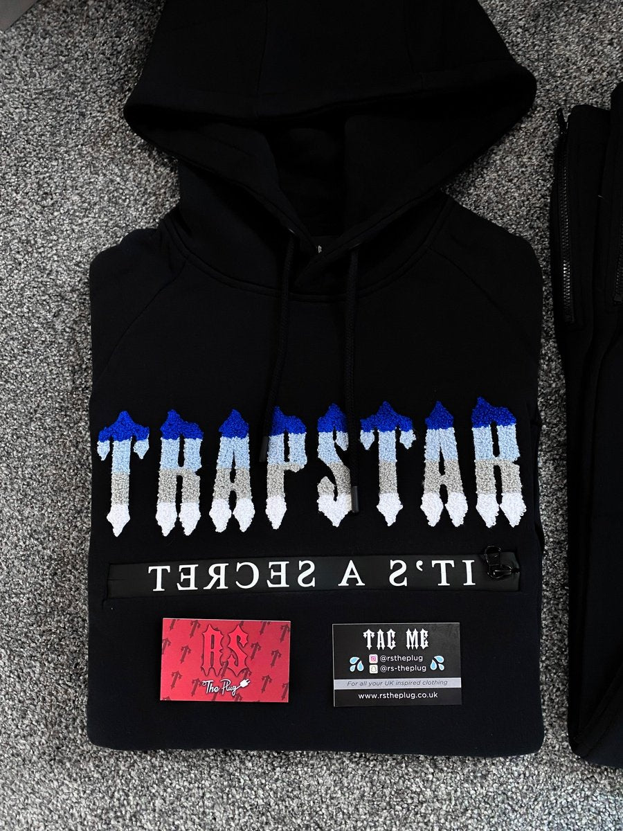 Trapstar Chenille 2.0 Tracksuit Dark Black Ice