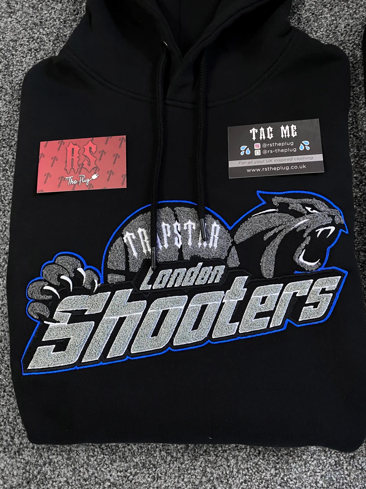 Trapstar London Black Ice Shooters Tracksuit Set Blue Hoodie