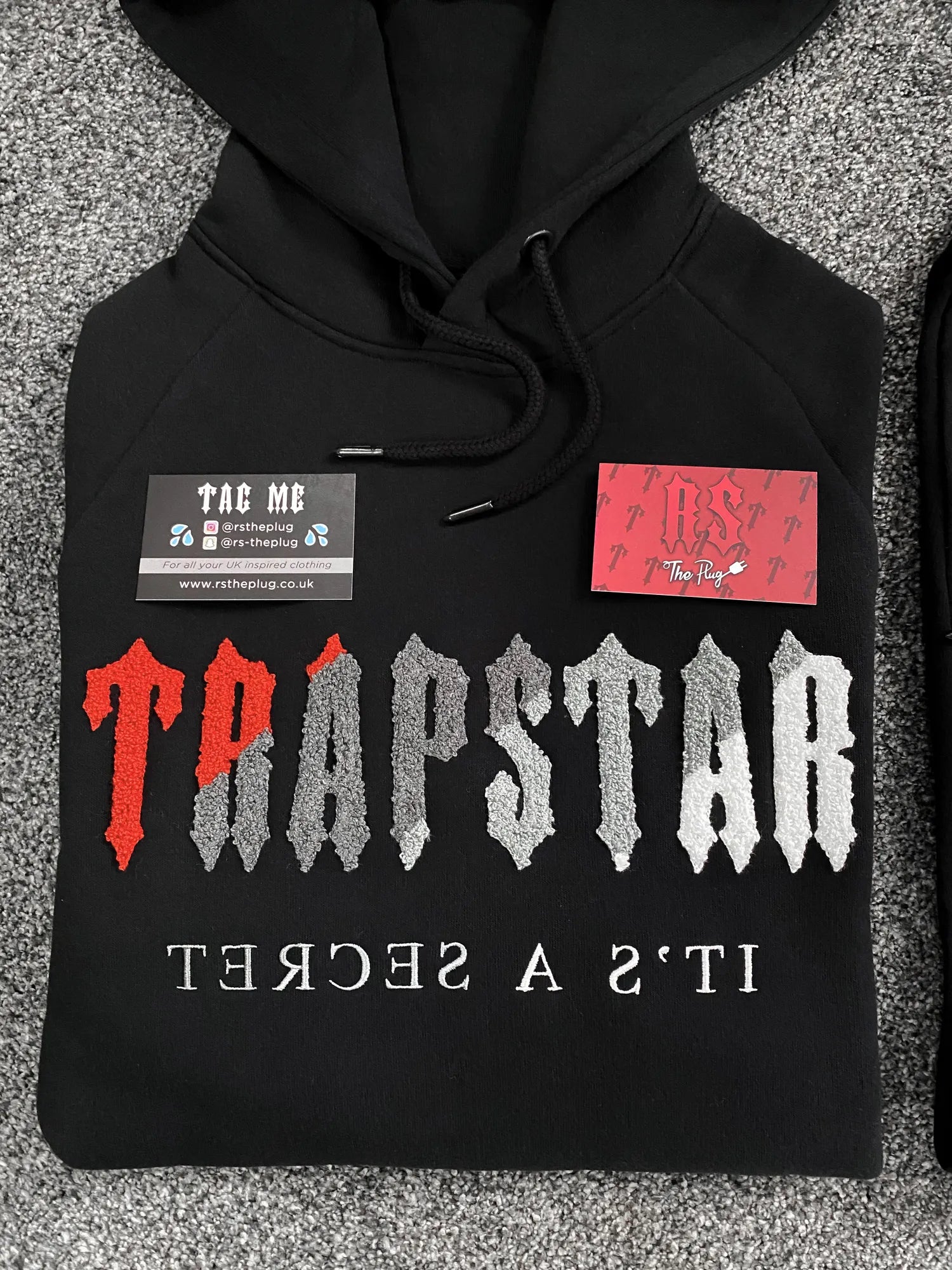 Trapstar Chenille Tracksuit Black/Red – RSThePlug