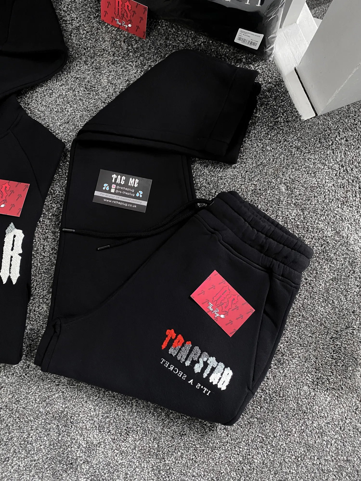 Trapstar Chenille Tracksuit Black/Red