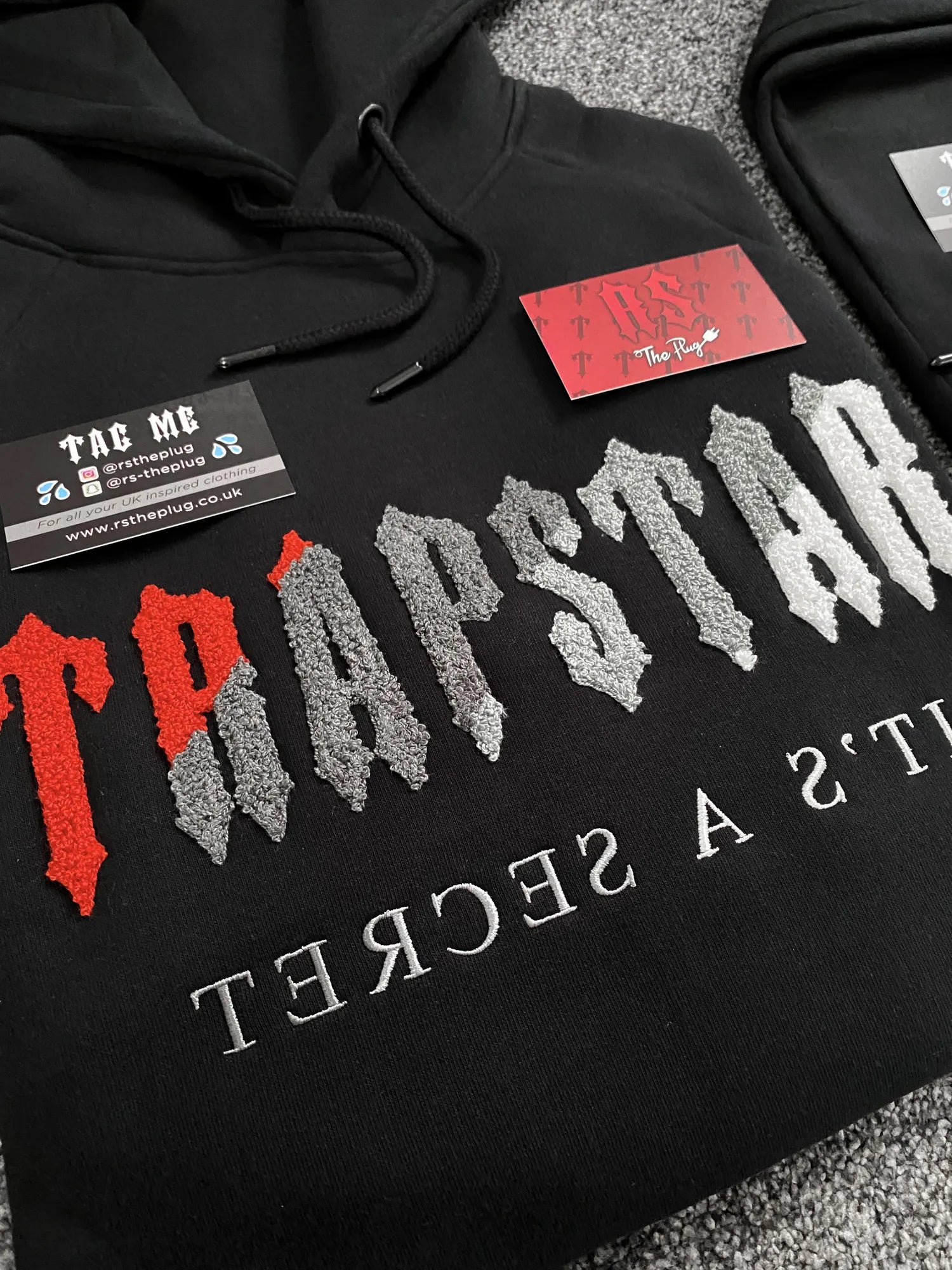 Trapstar Chenille Tracksuit Black/Red