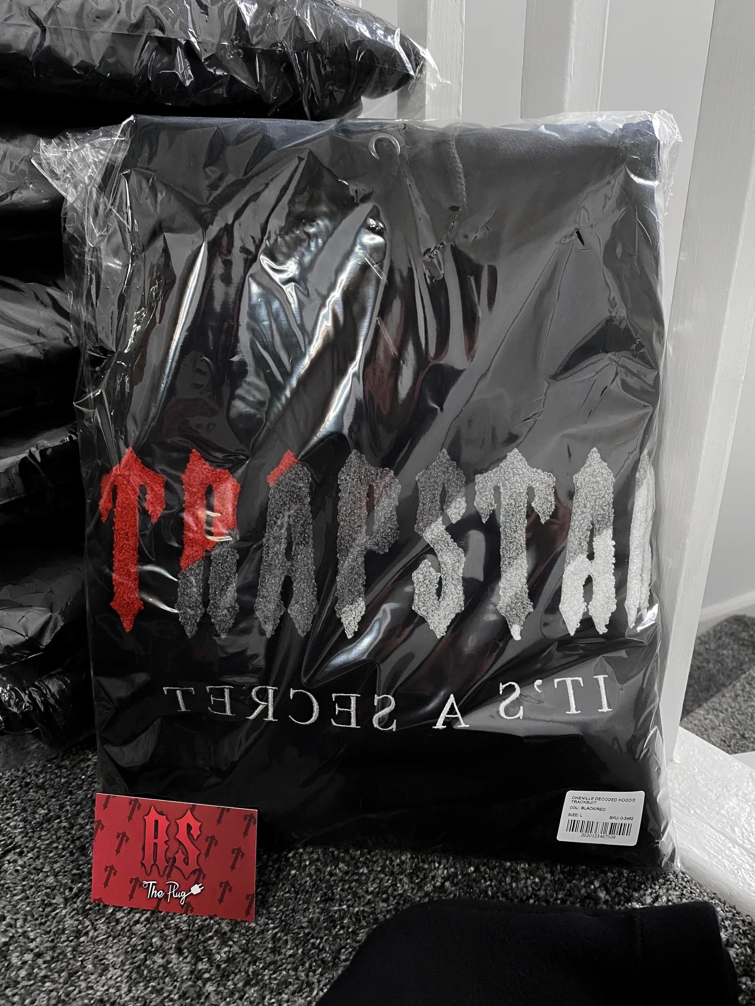 Trapstar Chenille Tracksuit Black/Red