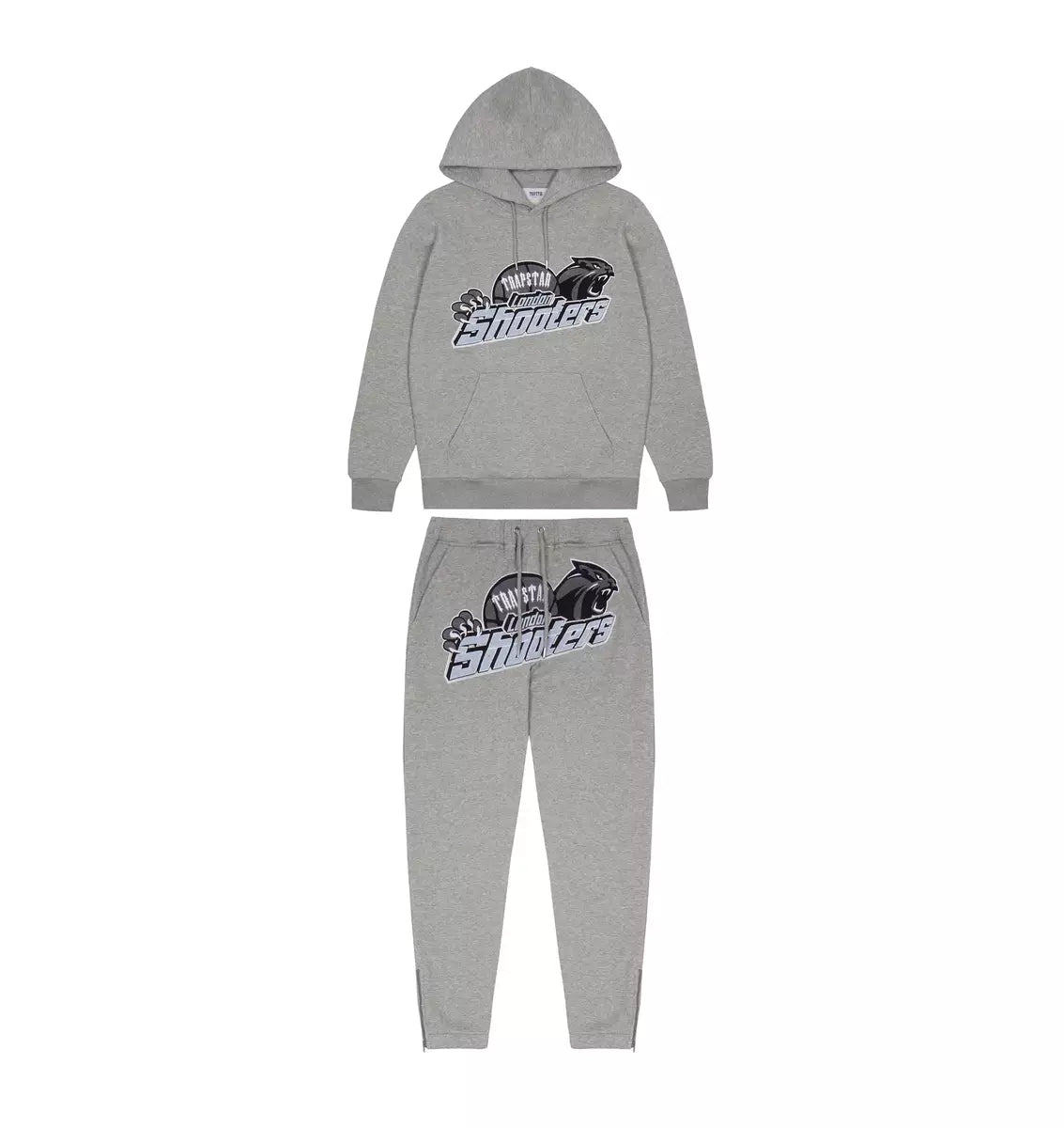 Trapstar Shooters Tracksuit Grey/Sky Blue – RSThePlug