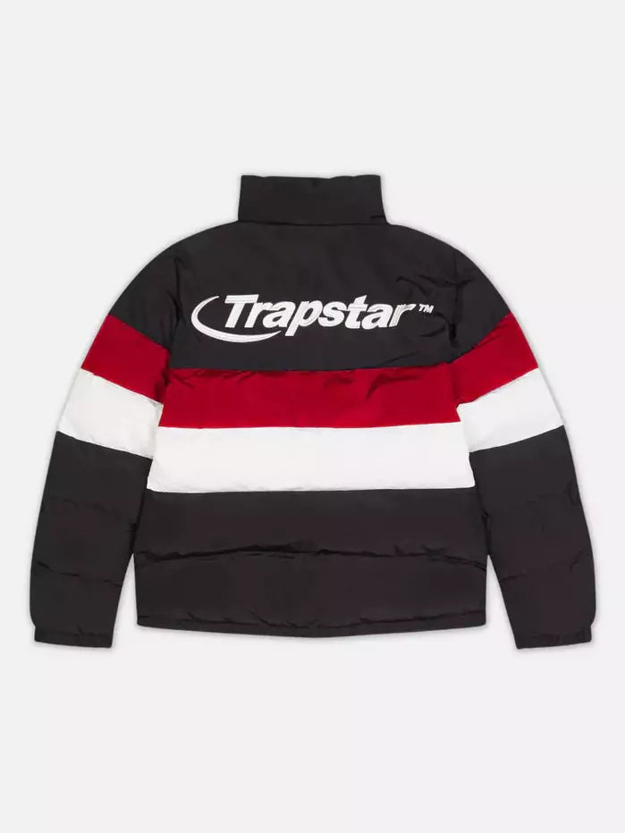 Trapstar Hyperdrive Puffer Jacket Black/Red/white