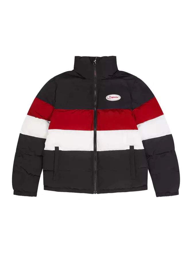 Trapstar Hyperdrive Puffer Jacket Black/Red/white