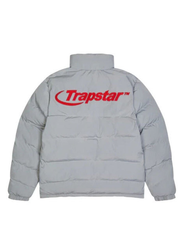 Trapstar Hyperdrive Puffer Jacket Grey/Red – RSThePlug